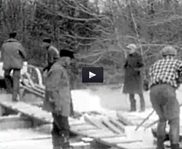 Harvesting Pond Ice